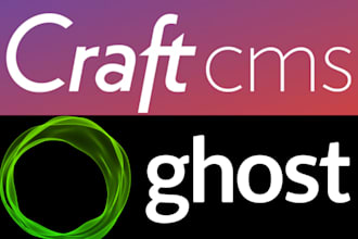 develop modern news and blog website with ghost cms, ghost theme and craft cms