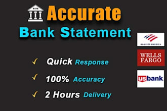 reconcile bank statement PDF to editable format