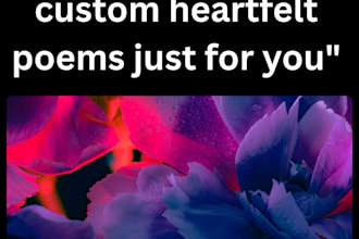 write beautiful poems, stories, or captions for you