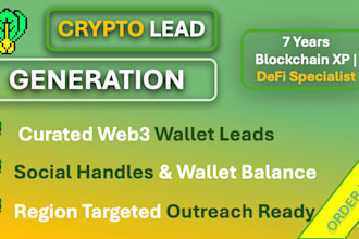 deliver web3 leads with twitter and wallet data