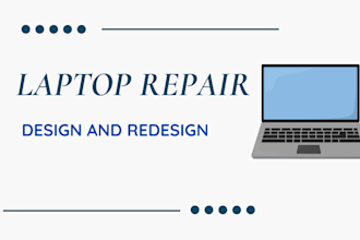 create a laptop website design and redesign