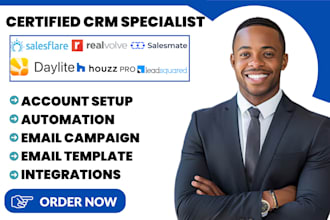 salesflare realvolve salesmate automation daylite houzzpro leadsquared bitrix24