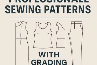 create professional sewing patterns with grading in PDF, ai, or dxf