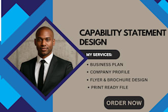 design capability statement for contracts and business