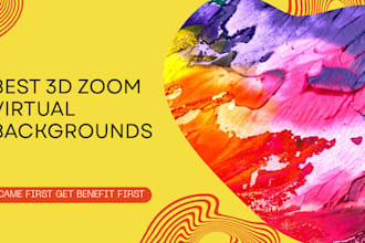 make 3d zoom virtual backgrounds