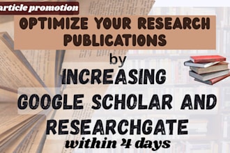 publish research article to increase citations on google scholar researchgate q1