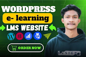 create elearning, courses, education lms website using learndash lms, tutor lms