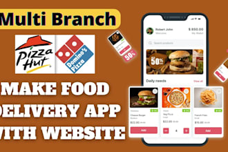 build food delivery app restaurant website or food delivery app restaurant app
