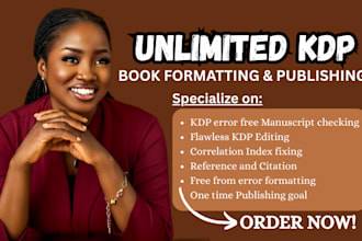 do print book formatting, kindle book for lulu and amazon KDP book publishing