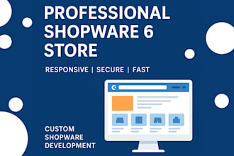 build a modern and fully functional shopware 6 store