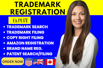 help with brand name and trademark registration USA, UK, eu or canada and search