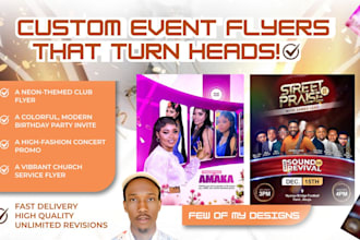 do club event birthday party fashion concert church flyer design poster