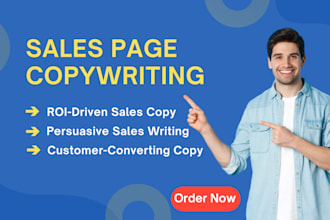be your sales and landing page copywriter and write conversion optimized copy