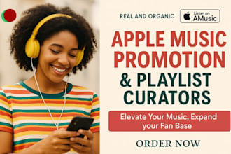 do organic apple music promotion to 900 apple playlist curators,