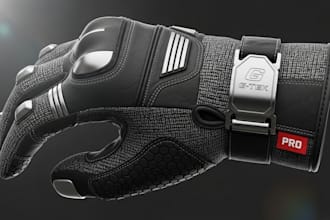 design 3d realistic glove animation, fabrics simulation, products demo with rend