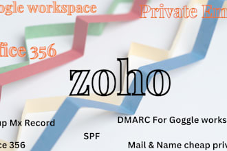 fix emails issues and setup zoho, gmail, gsuite, or office 365 for you
