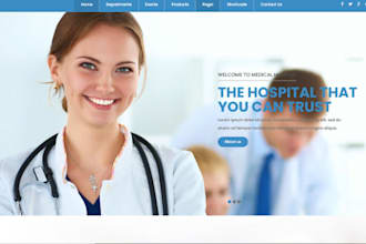 design or redesign wix wordpress medical website homecare website clinic website