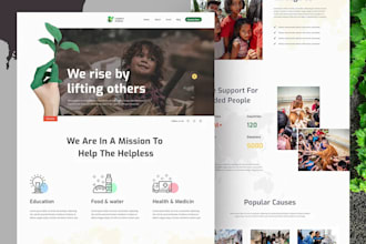 design nonprofit wordpress website, charity, ngo for a non profit organization