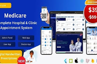 develop a complete doctor appointment system with admin and patient portal