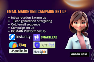 setup instantly ai workflow clay com smartlead cold email campaign automation