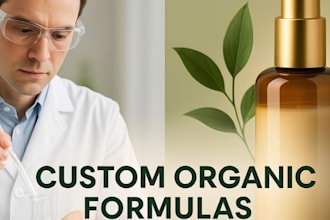 be cosmetic chemist to develop formulation for organic product