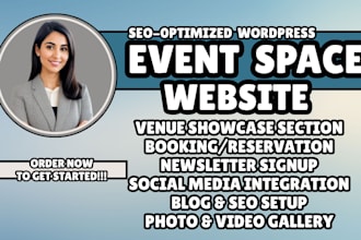 event space website event venue website hall booking website venue rental site