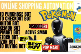 develop super fast auto purchase bot, auto restock bot, shopify bot, monitor bot