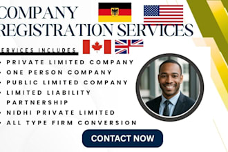 register usa llc uk ltd canada, germany company registration,vat for nonresident