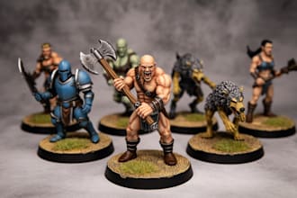 3d print and paint custom miniatures and action figures