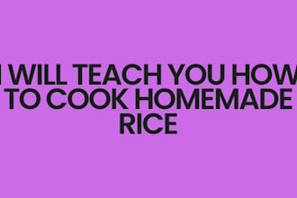 teach you how to cook homemade rice