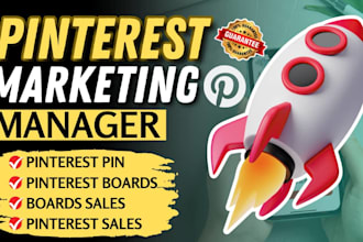 create seo optimized pins posts and boards as a pinterest marketing manager