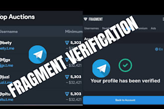 verify fragment, fragment verification, verified fragment username telegram ads