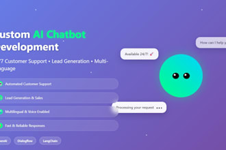 develop custom ai chatbots using openai, dialogflow, or langchain