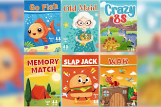 design fun and educational kids card games flash cards alphabets and memo cards
