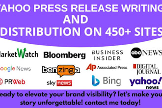 yahoo press release yahoo press release writing yahoo press release distribution