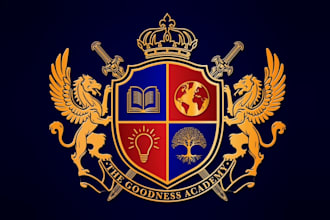 design custom coat of arms heraldic family crest logo