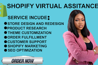 be your shopify virtual assistant, store manager, and website consultant