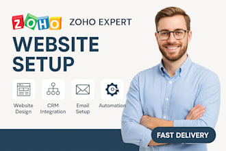 design zoho sites, zoho commerce with integration