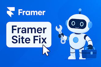 fix framer issues as a framer expert