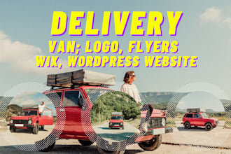 design aprofessional delivery van or courier service website with booking system