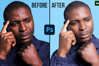 do  retouching of portrait and beauty photos, natural editing