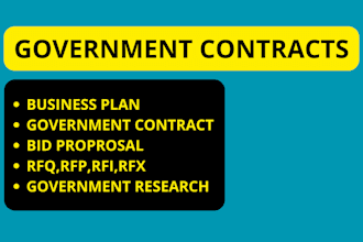 bid proposal, government contract, response rfp, rfi