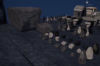 create realistic 3d environment, level design, lighting on unreal engine 5