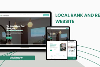 build website, local rank and rent website, local business