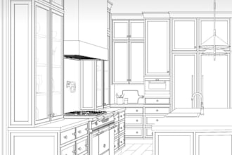 create millworks, shop drawings, kitchen cabinets, wardrobe and pantry case work
