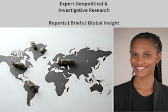 deliver expert investigate research on geopolitics