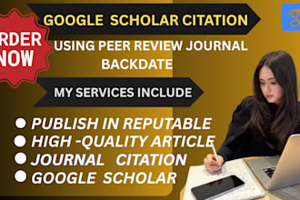 increase citation on google scholar using peer review journal backdate citations
