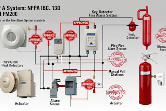 design fire sprinkler system per nfpa13, 13d, 13r, cbc codes