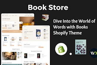 design a bookstore website on shopify or wordpress that drives sales
