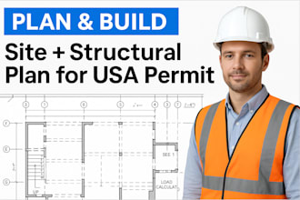 design structural drawing foundation plan permit set USA house plan engineer